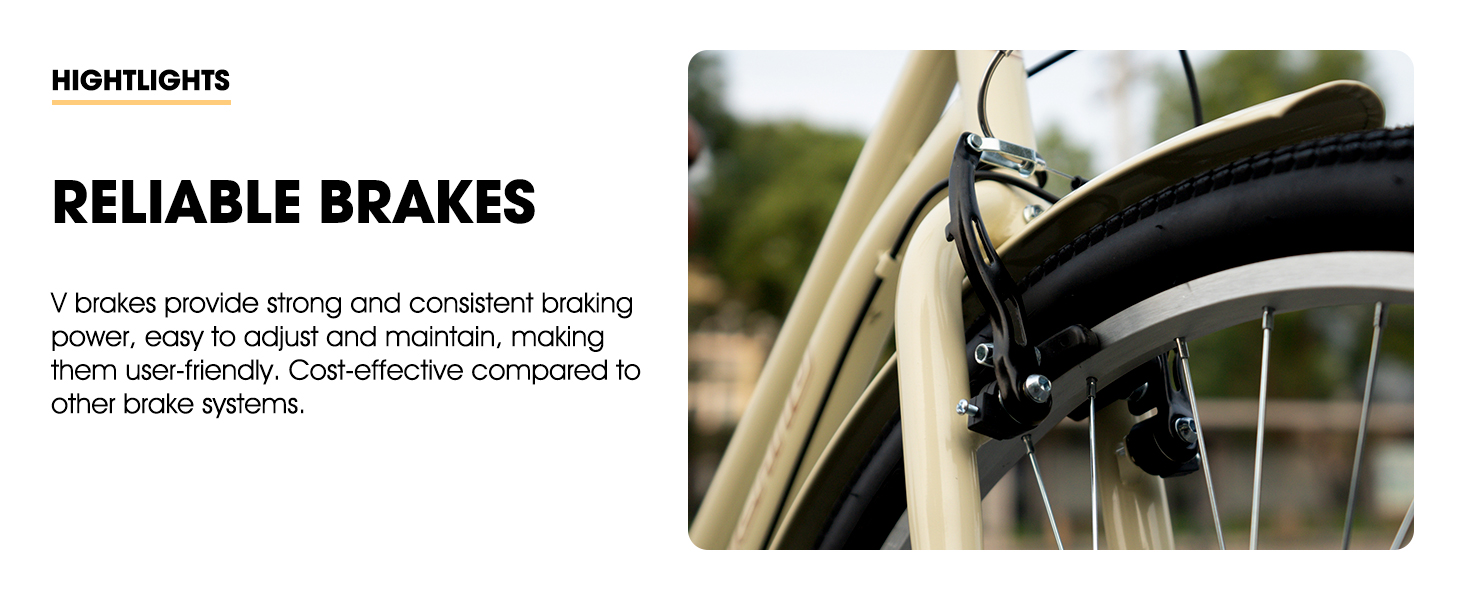 cruiser bike beach cruiser comfort bike classic bicycle retro bike men women adult teen 26"