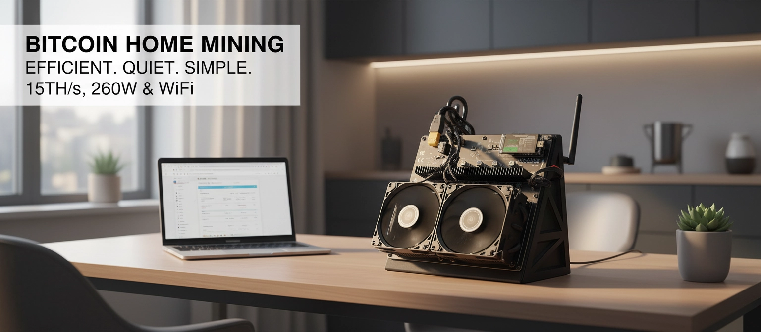  Bitcoin Home Miner Nerdqaxe++15TH/s 