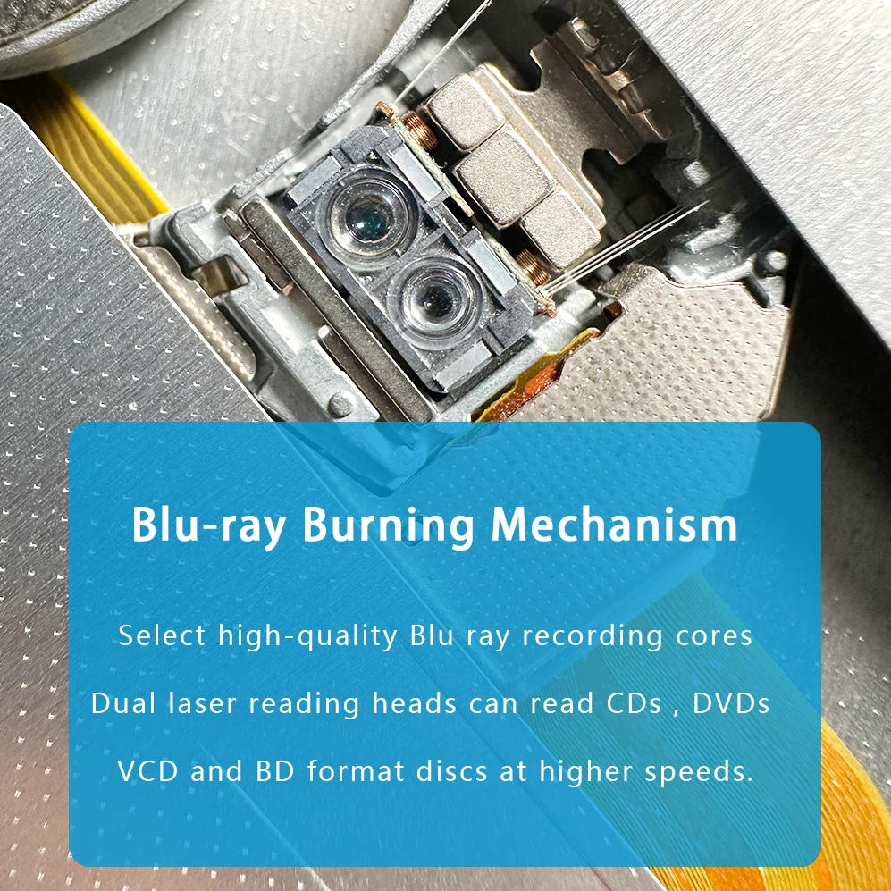 This external cd/dvd/Blu ray drive for laptop is multi-functional.