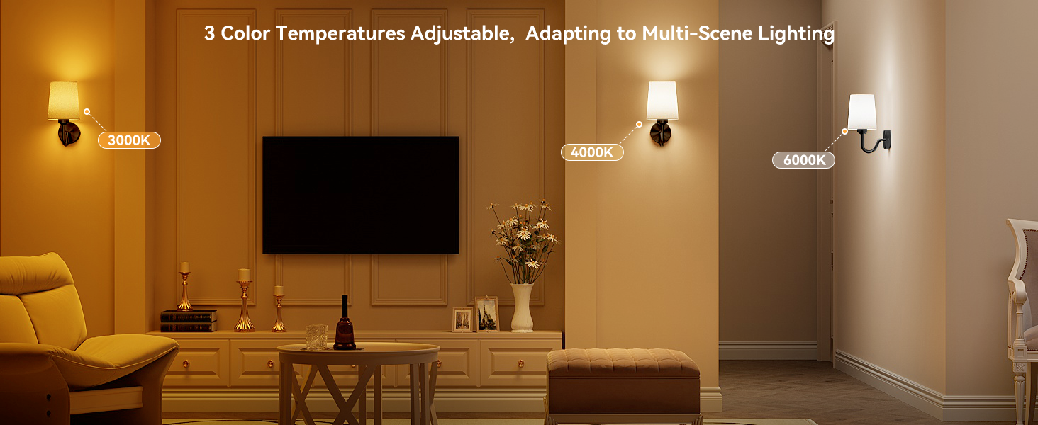 Temperature Adjustable Wall Sconces