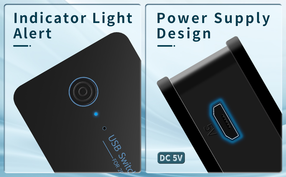 Indicator light and separate power supply