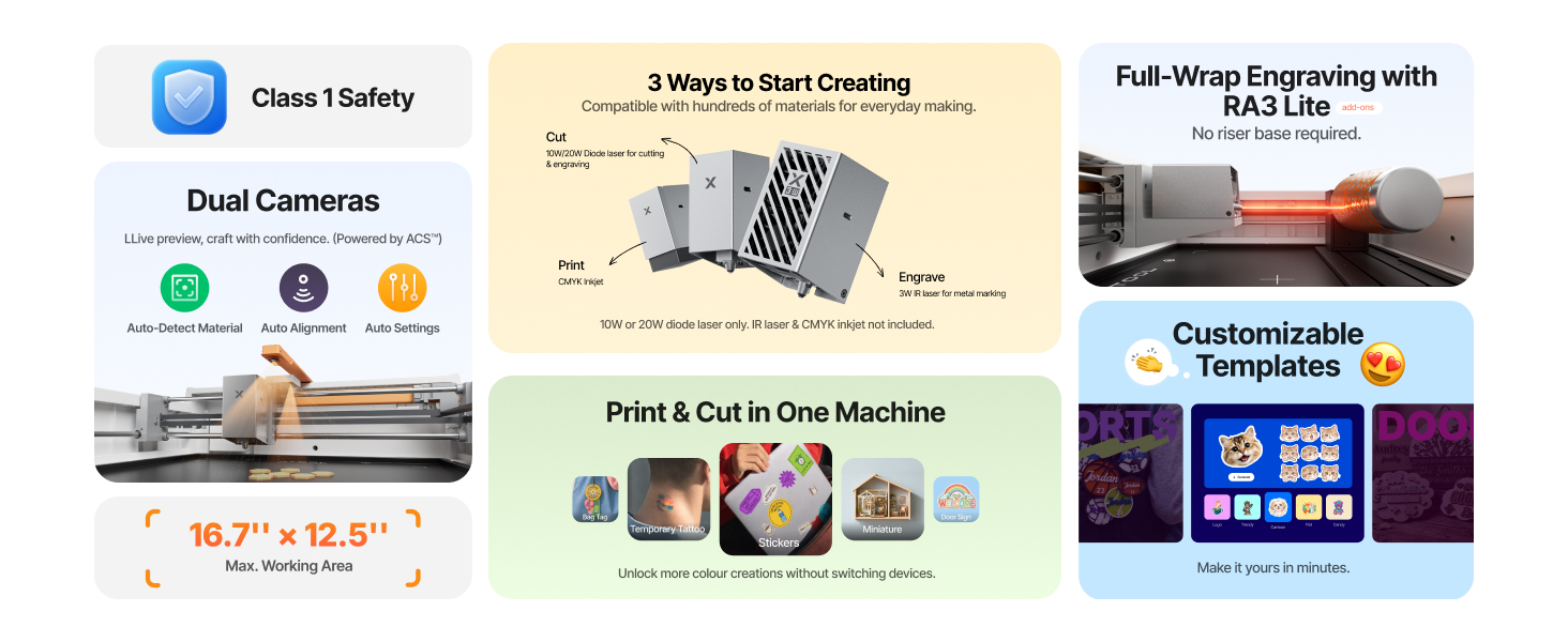 xTool M2 Color Craft Laser Cutter & Engraver