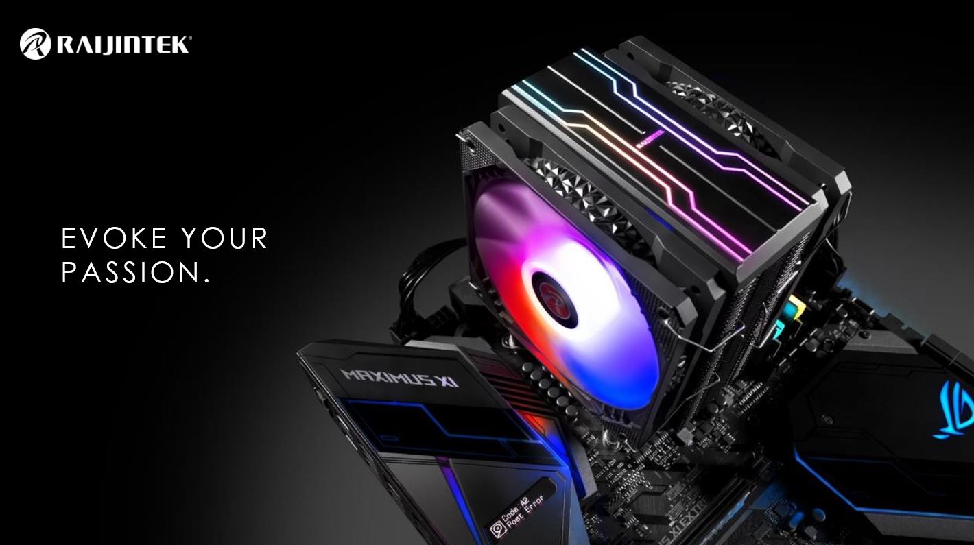 RAIJINTEK ELEOS 12 DUO RBW, an air cooler with Dual 12025 PWM ARGB fans