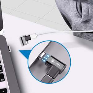 USB C Magnetic Adapter 90 Degree