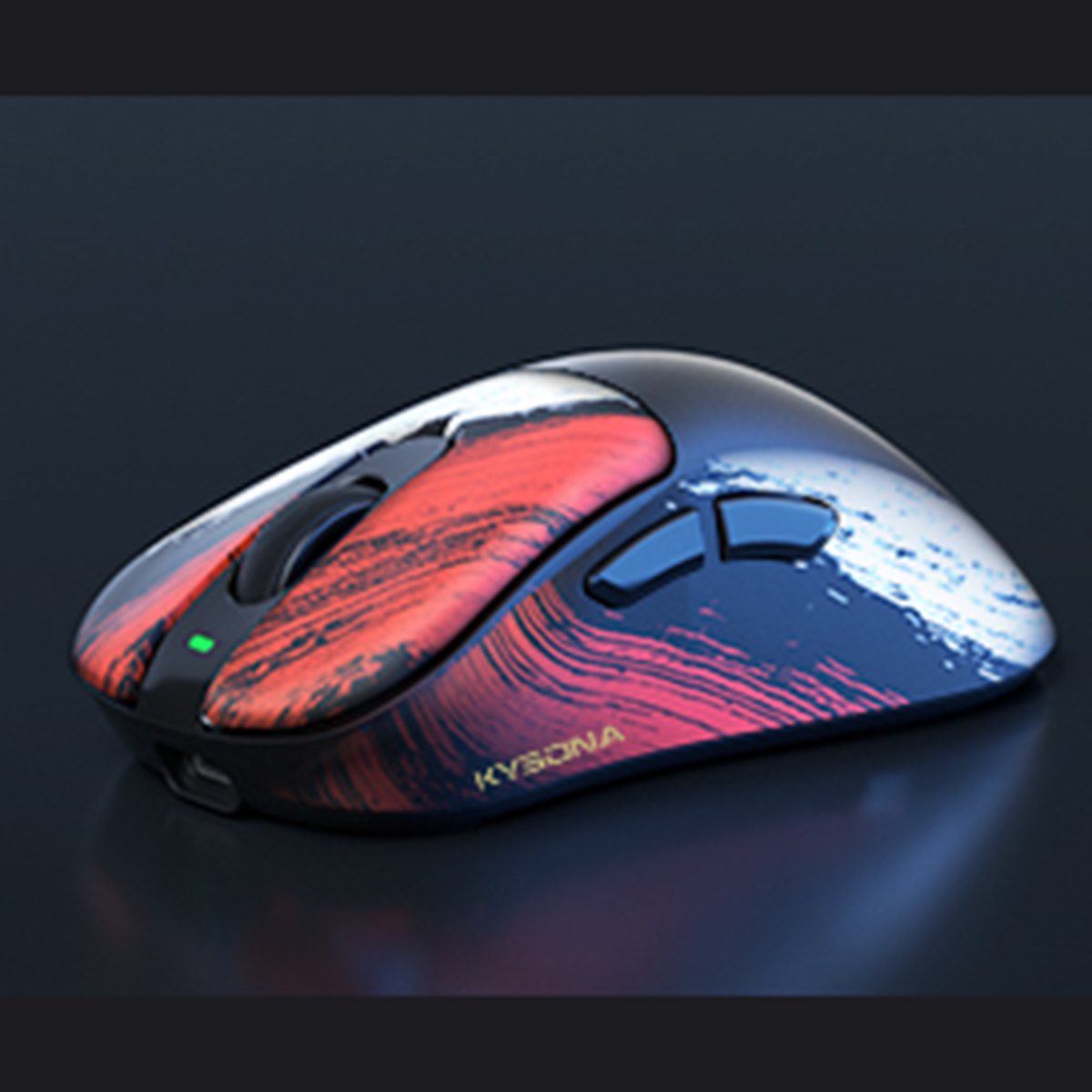Wireless Gaming Mouse, 24000 DPI, Wired/2.4GHz/Bluetooth Ergonomic Mouse with Anti-Slip Grips