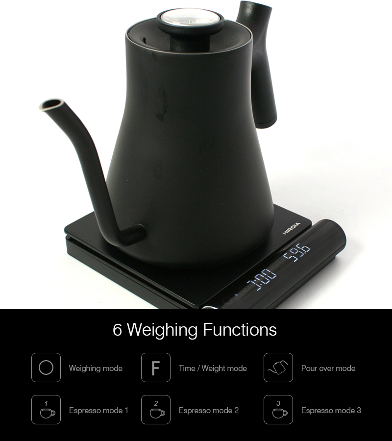 Digital Coffee Scale Electronic Mini Smart With Timer USB Kitchen