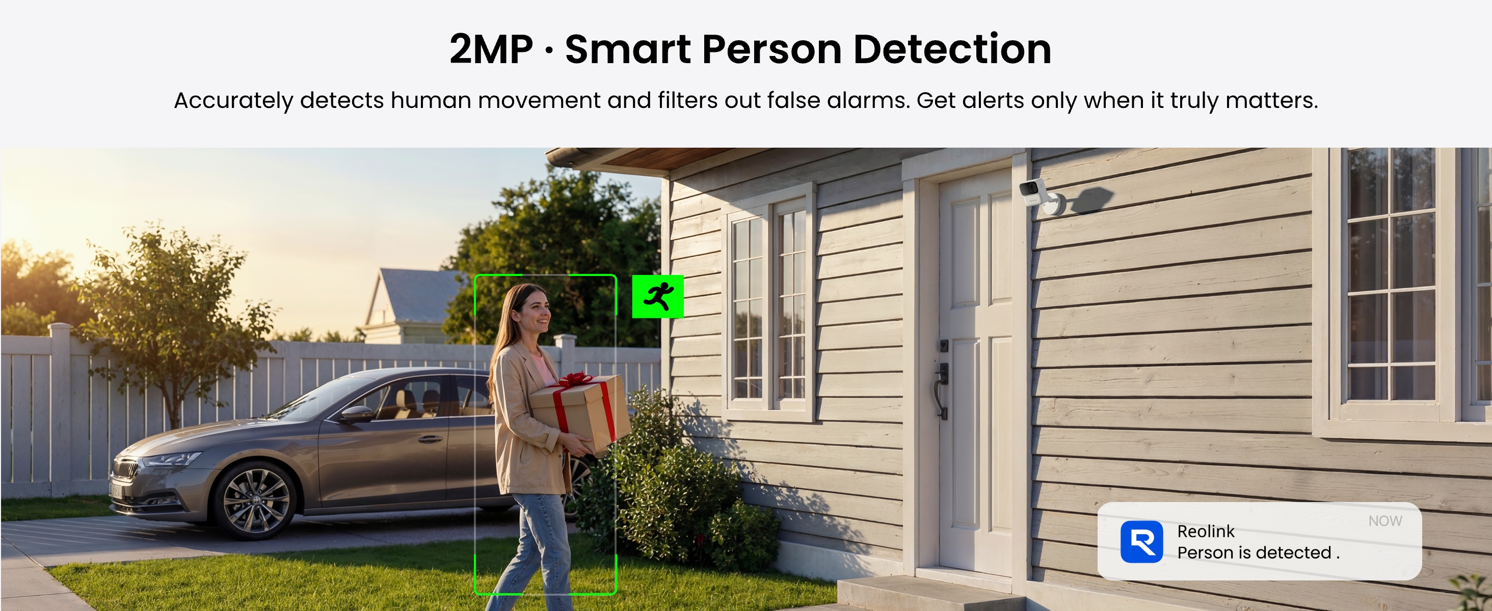 Smart Detection - Person, vehicle, and animal detection