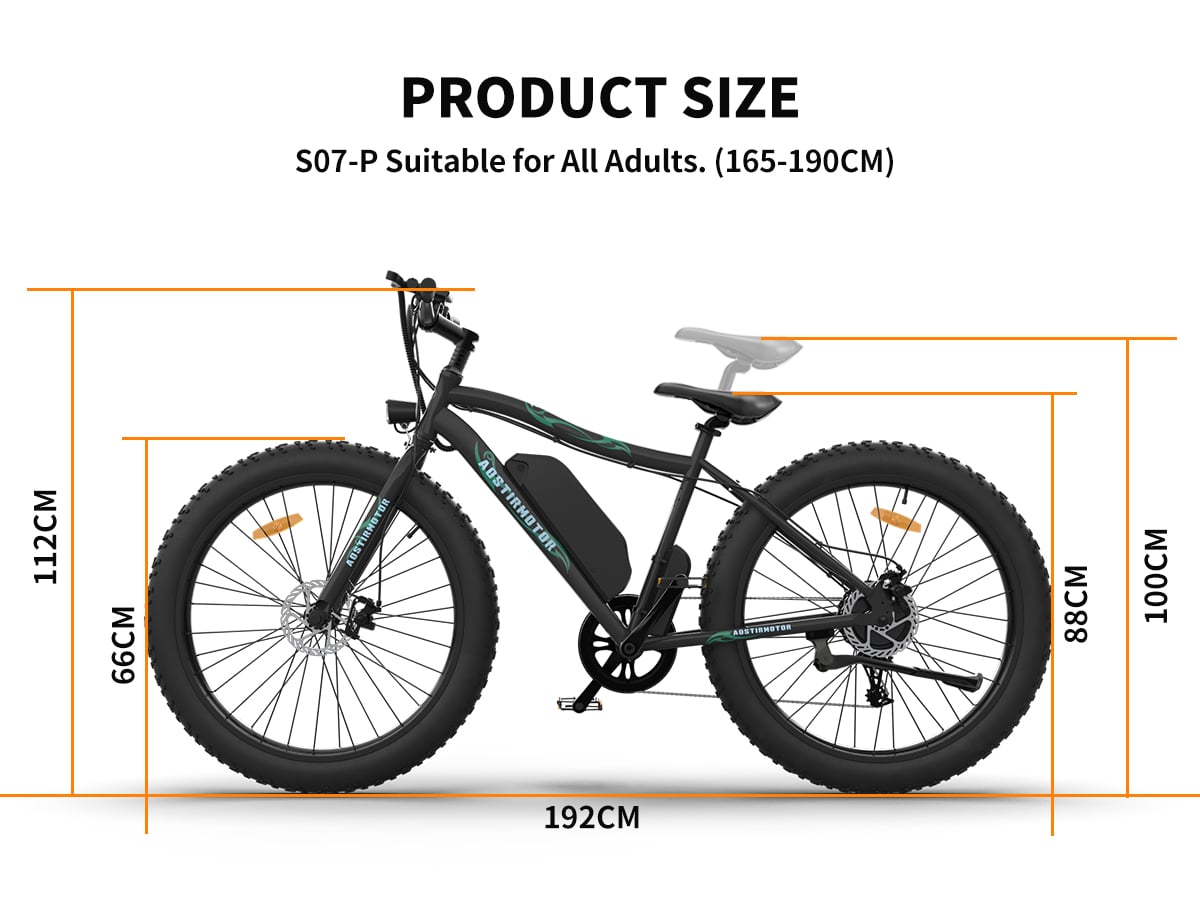 Aostirmotor S07-P E-bike Size