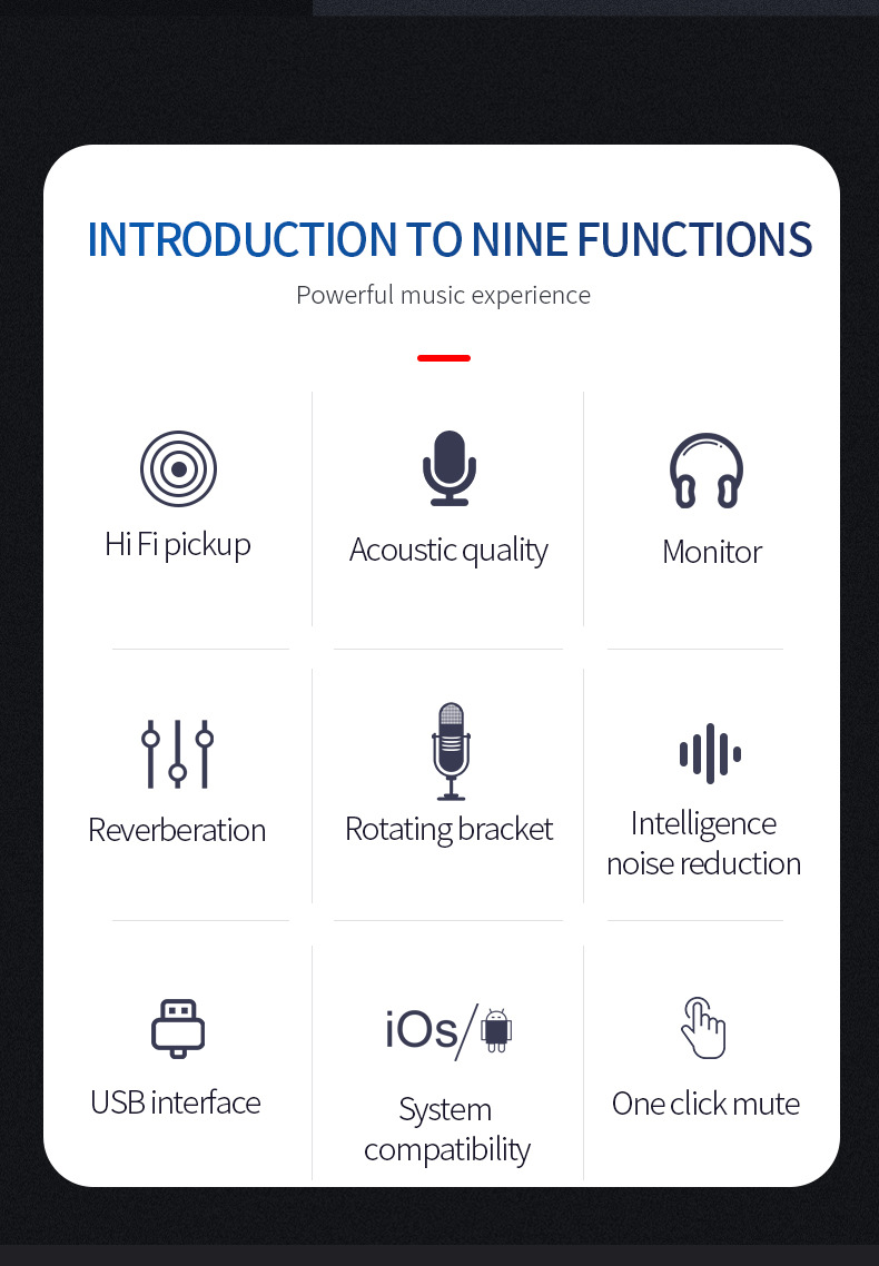 USB Streaming Podcast PC Microphone Studio Cardioid Condenser