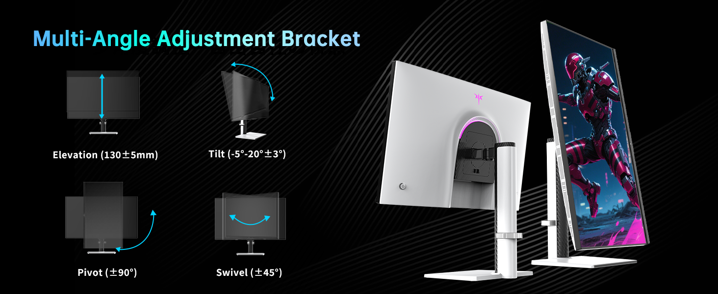KTC 27 Inch 4K MiniLED Gaming Monitor Dual Mode
