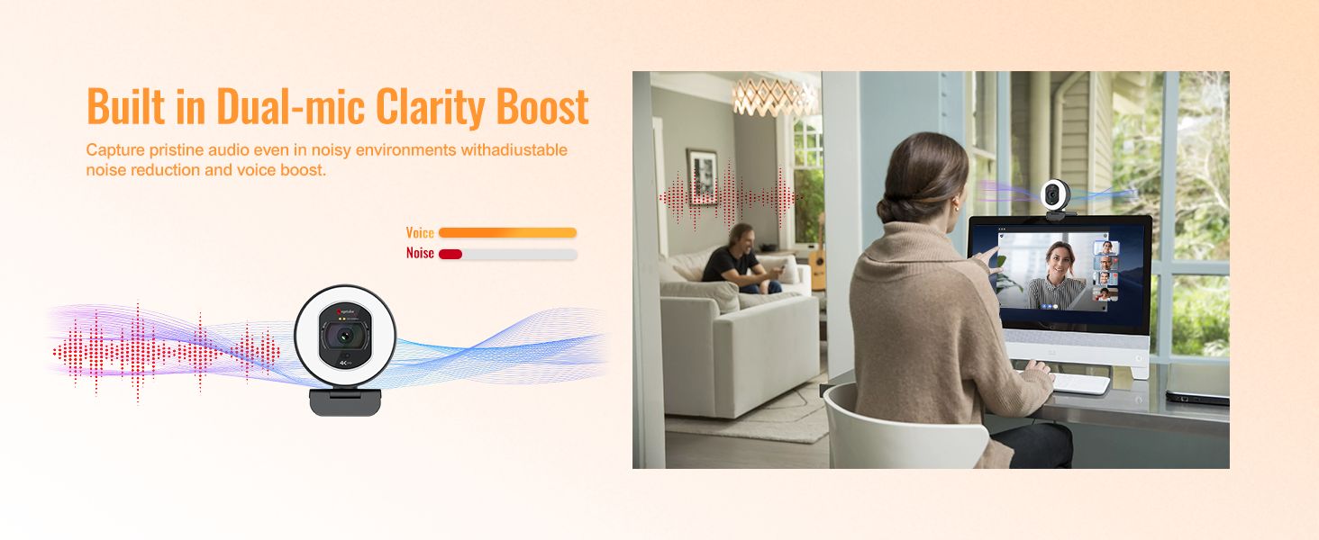 Built in Dual-mic Clarity Boost