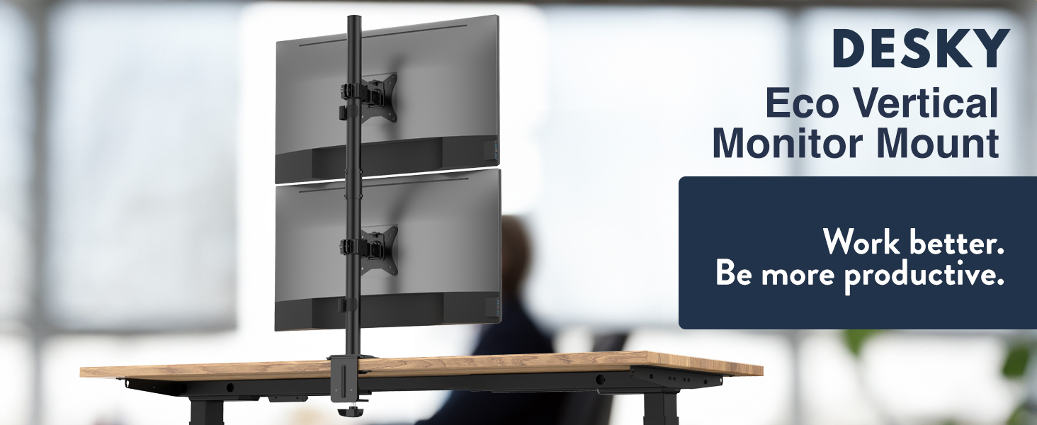 Desky Eco Vertical Monitor Mount