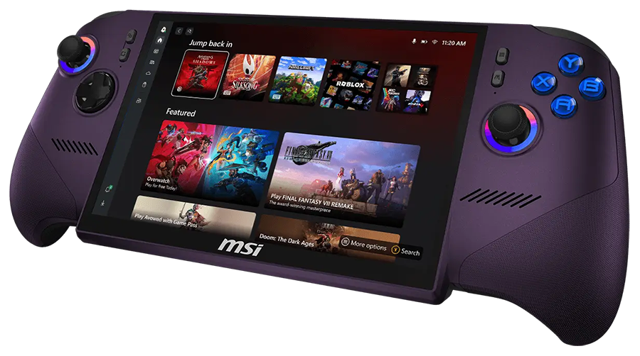 MSI CLAW 8 EX AI+ CG3EM Gaming Handheld