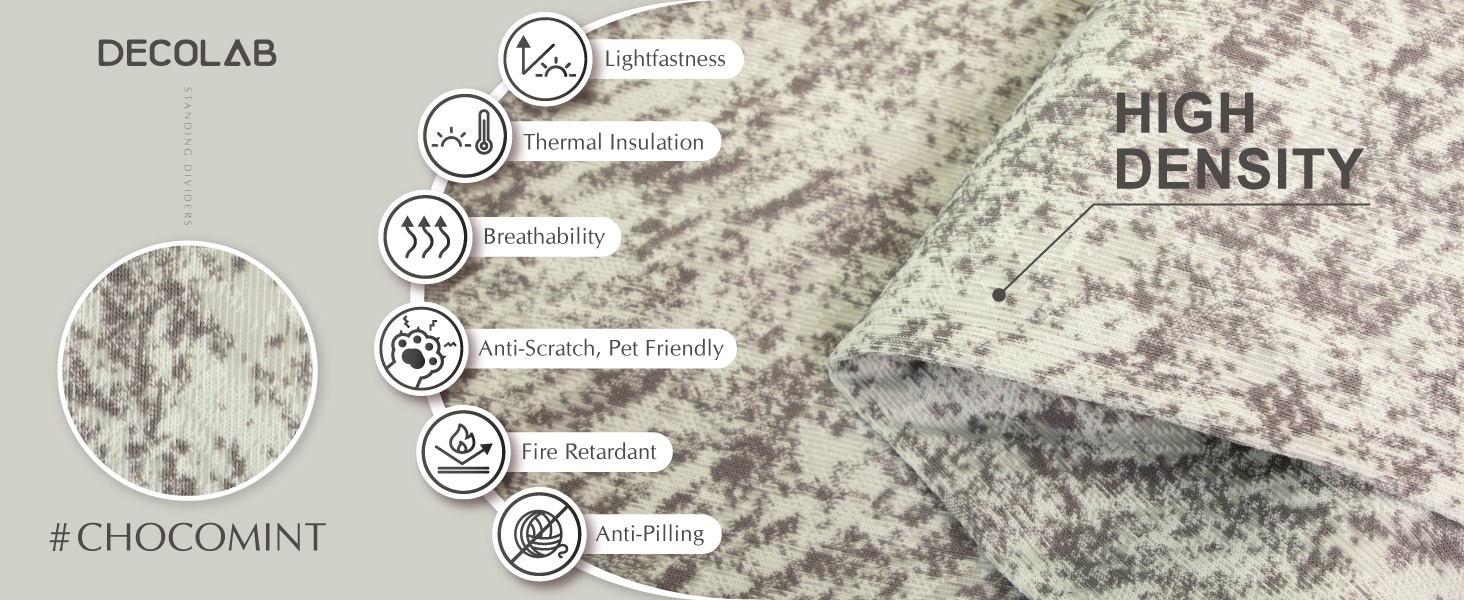 standing divider fabric sleeve feature