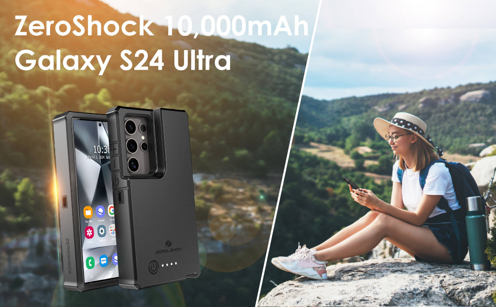 s24 ultra battery case 10000mah, galaxy s24 ultra charging case 10000mah, s24 ultra rugged case