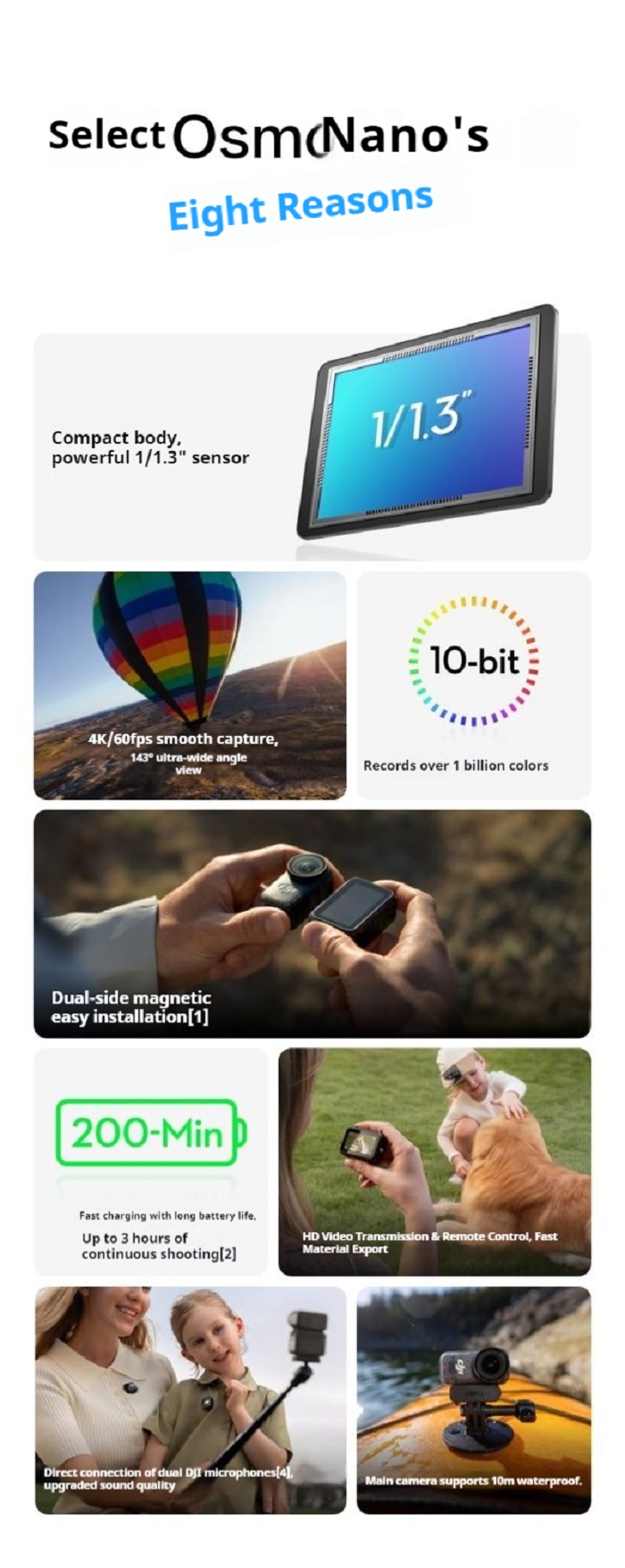 DJI Osmo Nano Detailed Introduction