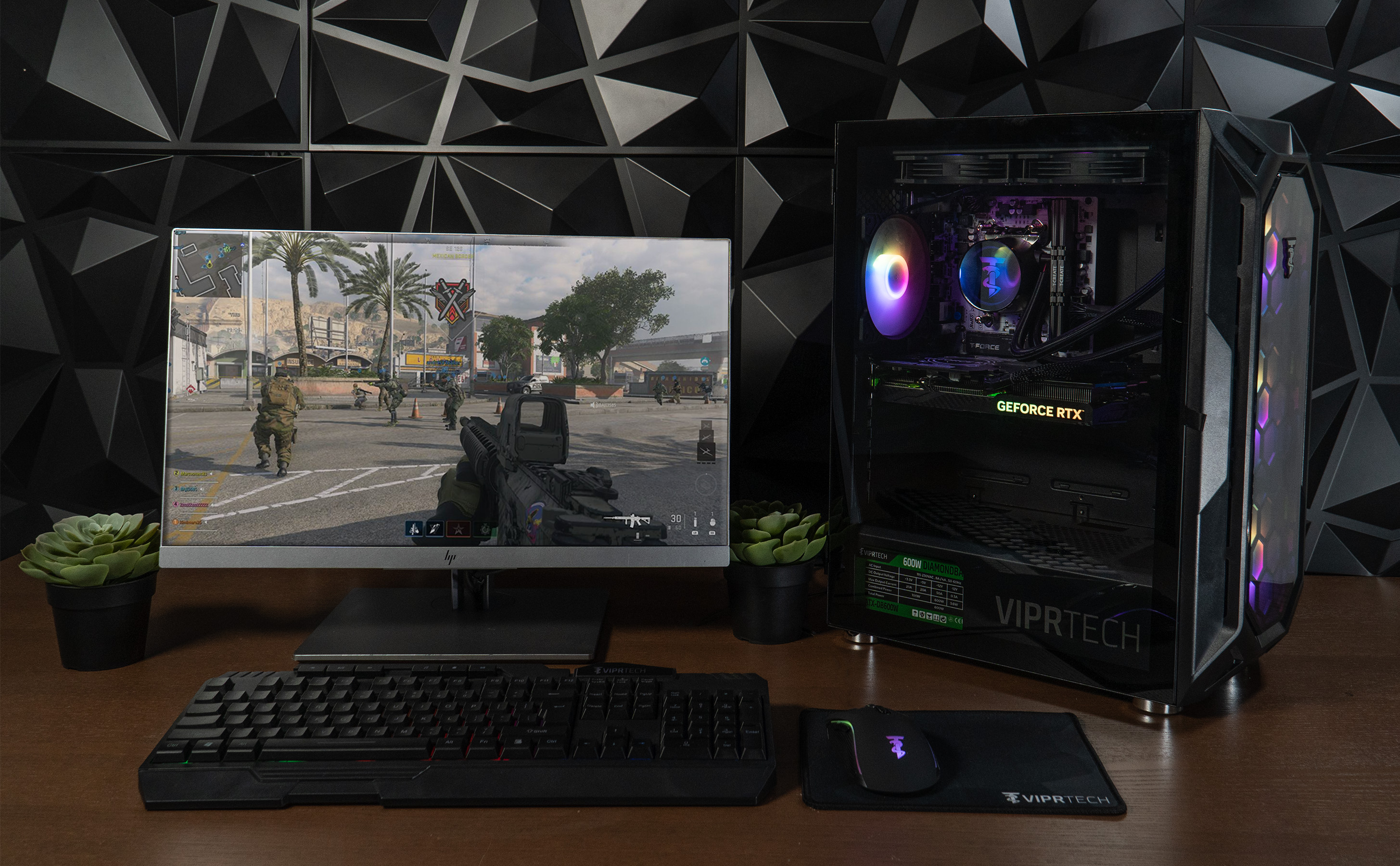 Ghost 4 (AMD) Black Staged on Desk