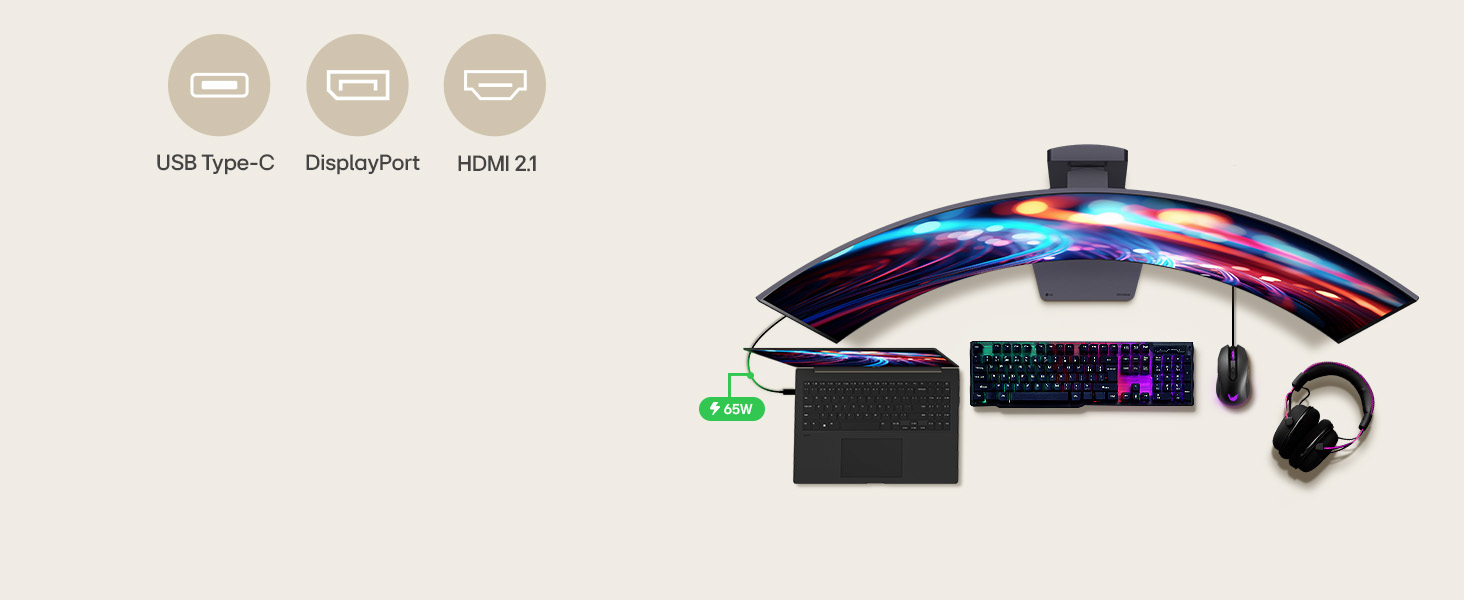 LG UltraGear 45GX900A-B HDR400 USB-C OLED Curved Gaming Computer Monitor