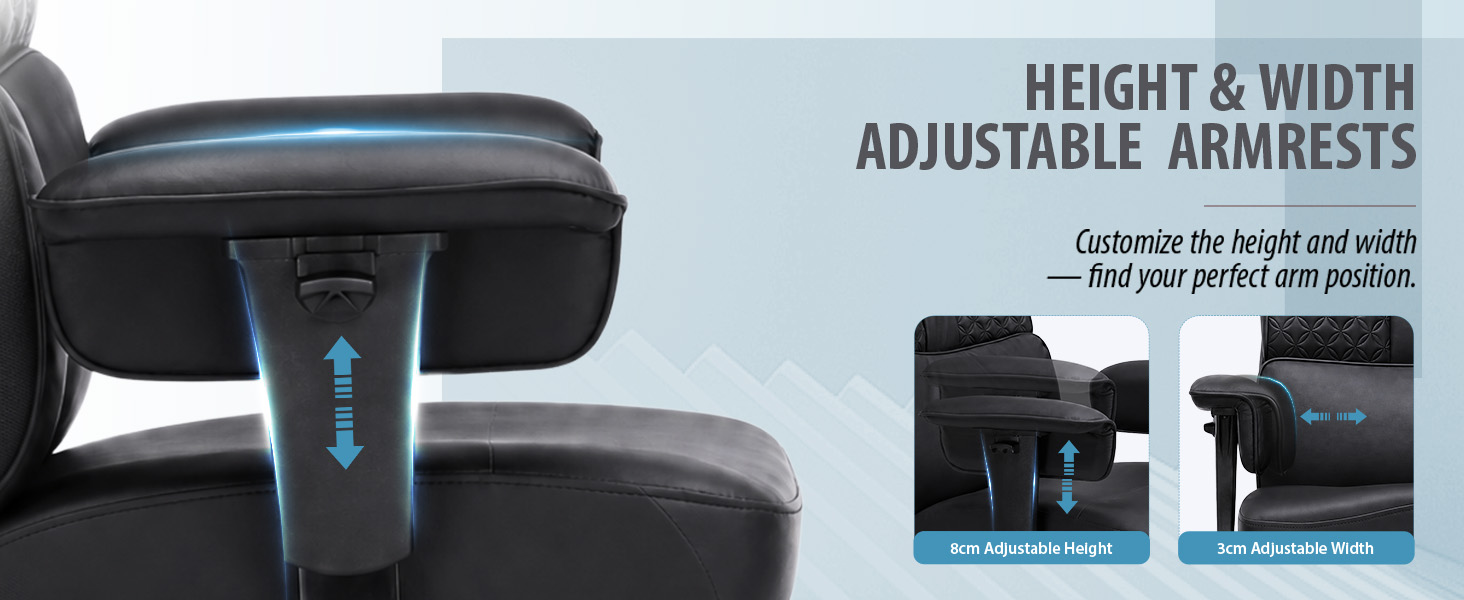 GTPLAYER Big and Tall Office Chair