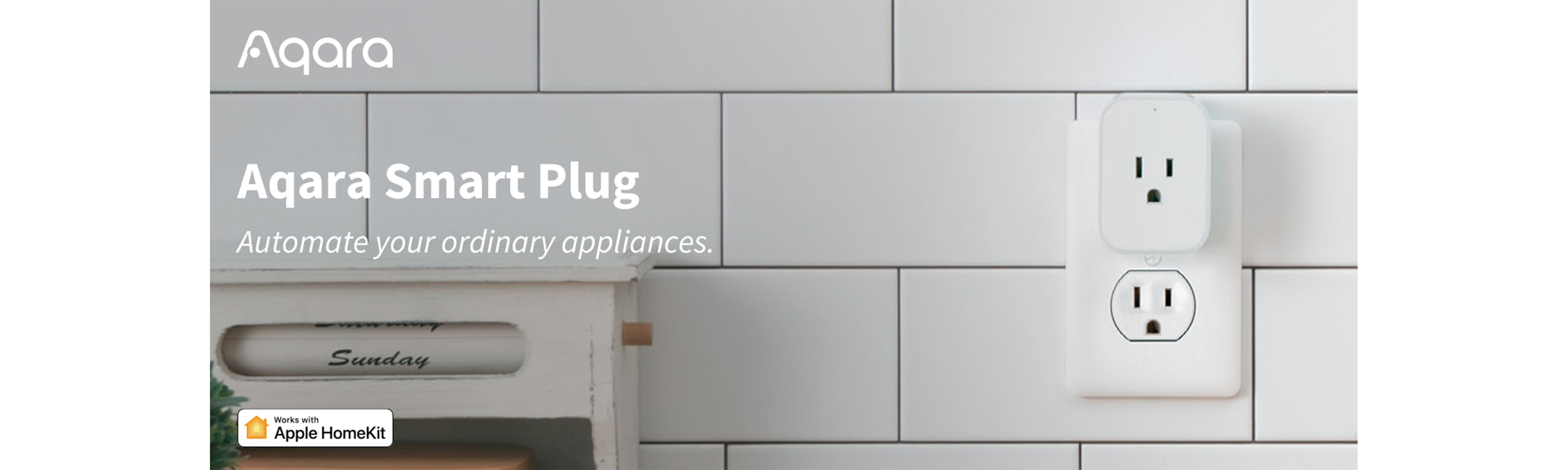 Aqara Smart Plug, Requires AQARA HUB, Zigbee, with Energy Monitoring,  Overload Protection, Scheduling and Voice Control, Works with Alexa, Google