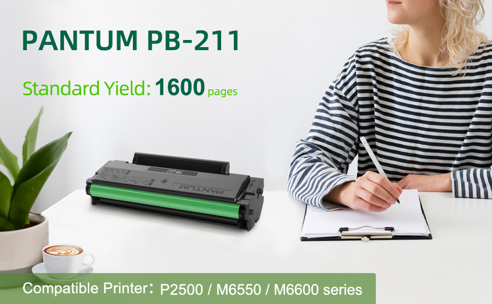 PB-211 Toner Cartridge Black for P2500W, P2502W, M6550NW, M6600NW, M6552NW,  M6602NW 