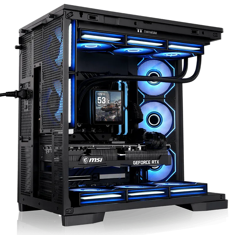 Thermaltake Arcus 380 TG ARGB Mid Tower Chassis - Black