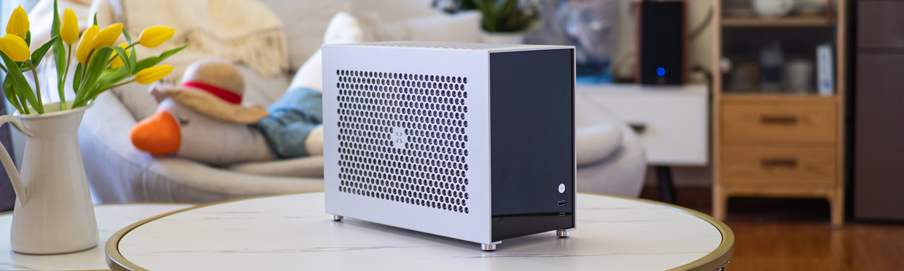 ZZEW B5 Full Aluminum Mini-ITX Computer Case Aluminum Frame, Compact ...