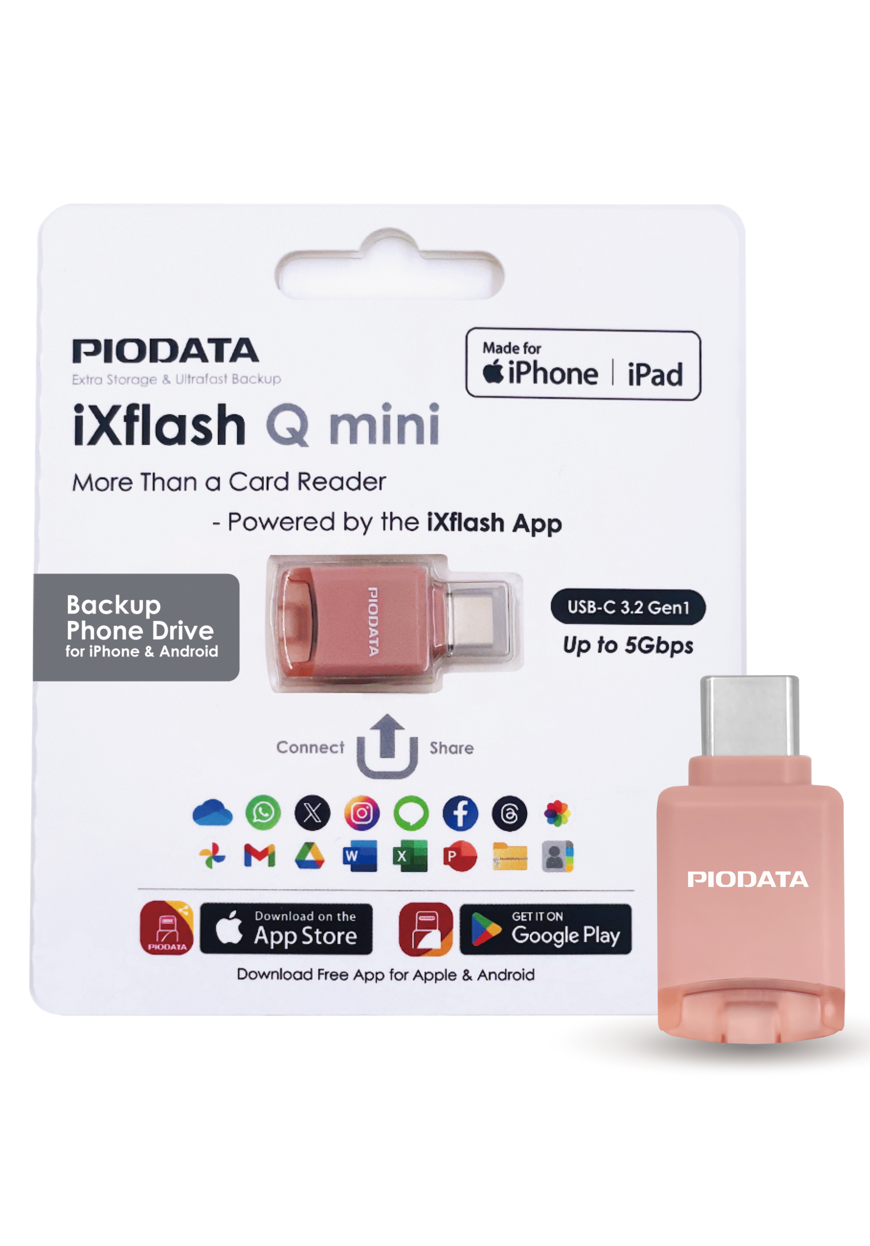 iXflash Q Mini Card Reader