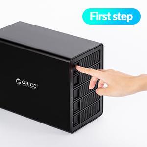ORICO 5-Bay 40Gbps HDD Dockingstation Aluminium - Tot 110TB Met DP 8K & Thunderbolt