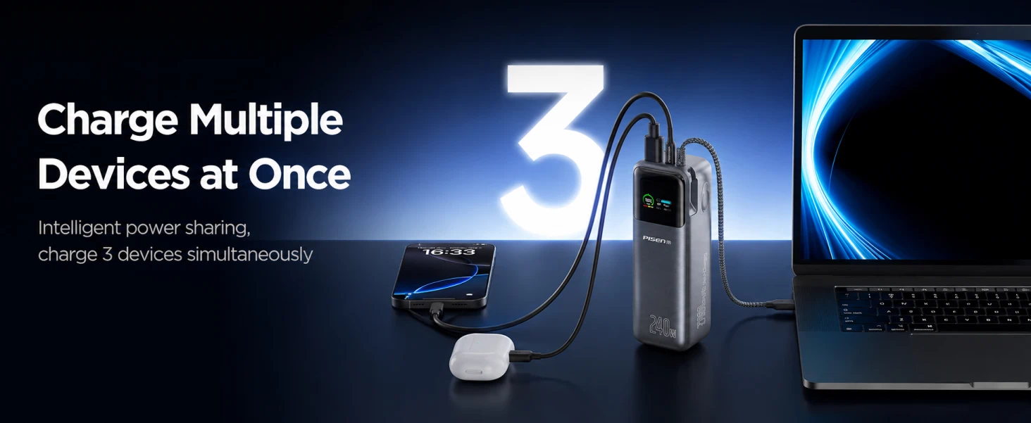 PISEN TP-D106 Bolt 240W 27000mAh Power Bank