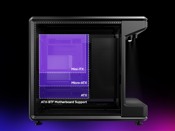  Cooler Master MasterFrame 360 Stage LCD ATX Mid-Tower PC Case