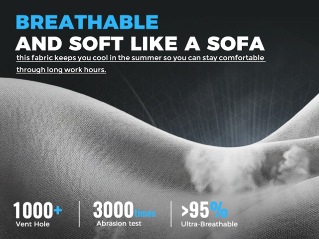 Gaming Chair Fabric with Pocket Spring Cushion,Computer Office Chair with Lumbar Support for Adults