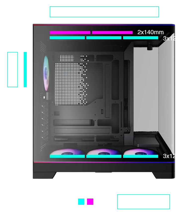 Gamdias ATLAS P6 CG ATX Mid Tower Computer Case