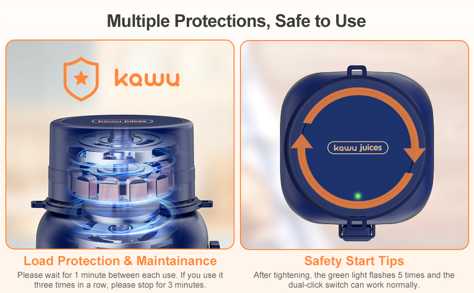 Multiple protections ensure safe use.