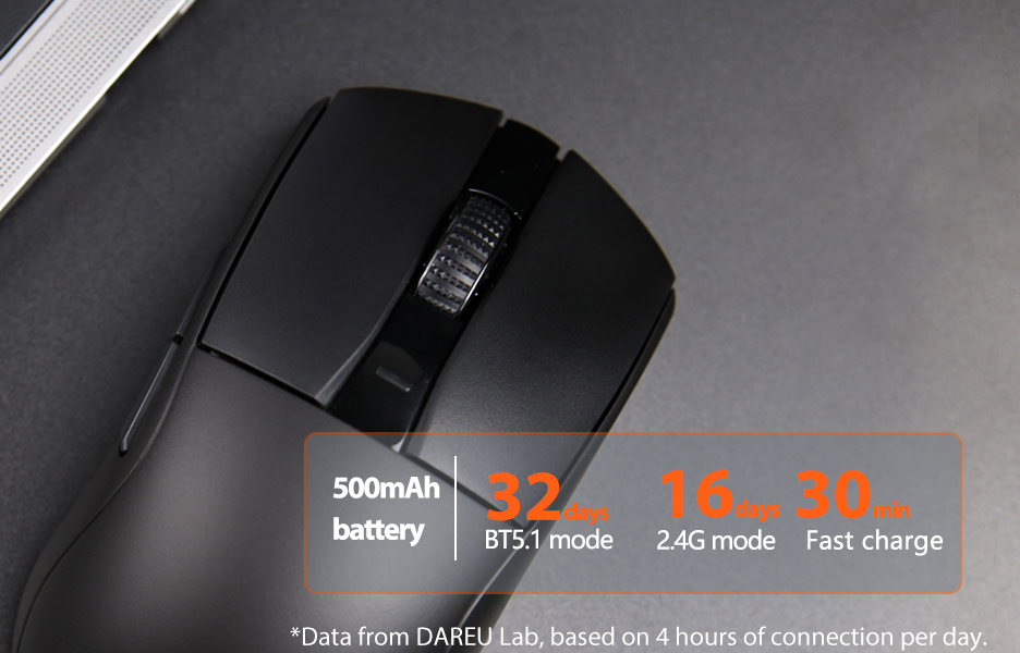 DAREU A950GM Wireless Gaming Mouse - Black