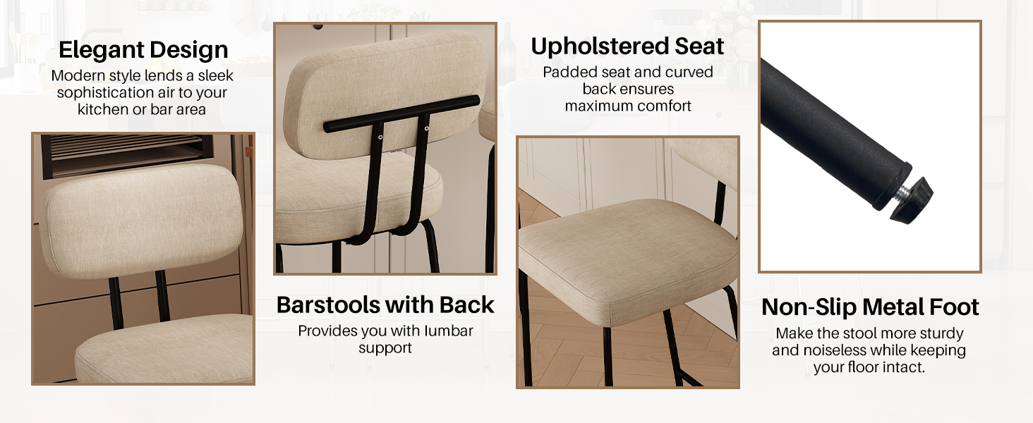 Upholstered Counter Stools
