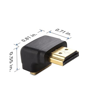 90 and 270 Degree Right HDMI Adapters