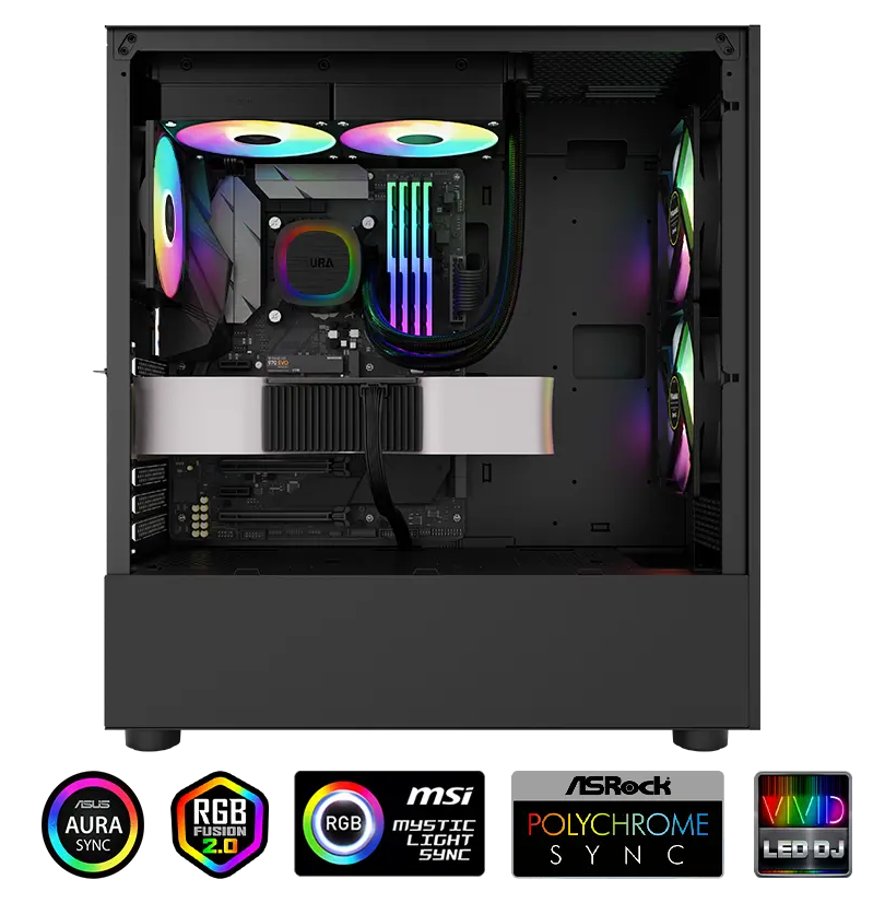 GAMDIAS AURA GL240 V2 240mm AIO Liquid CPU Cooler