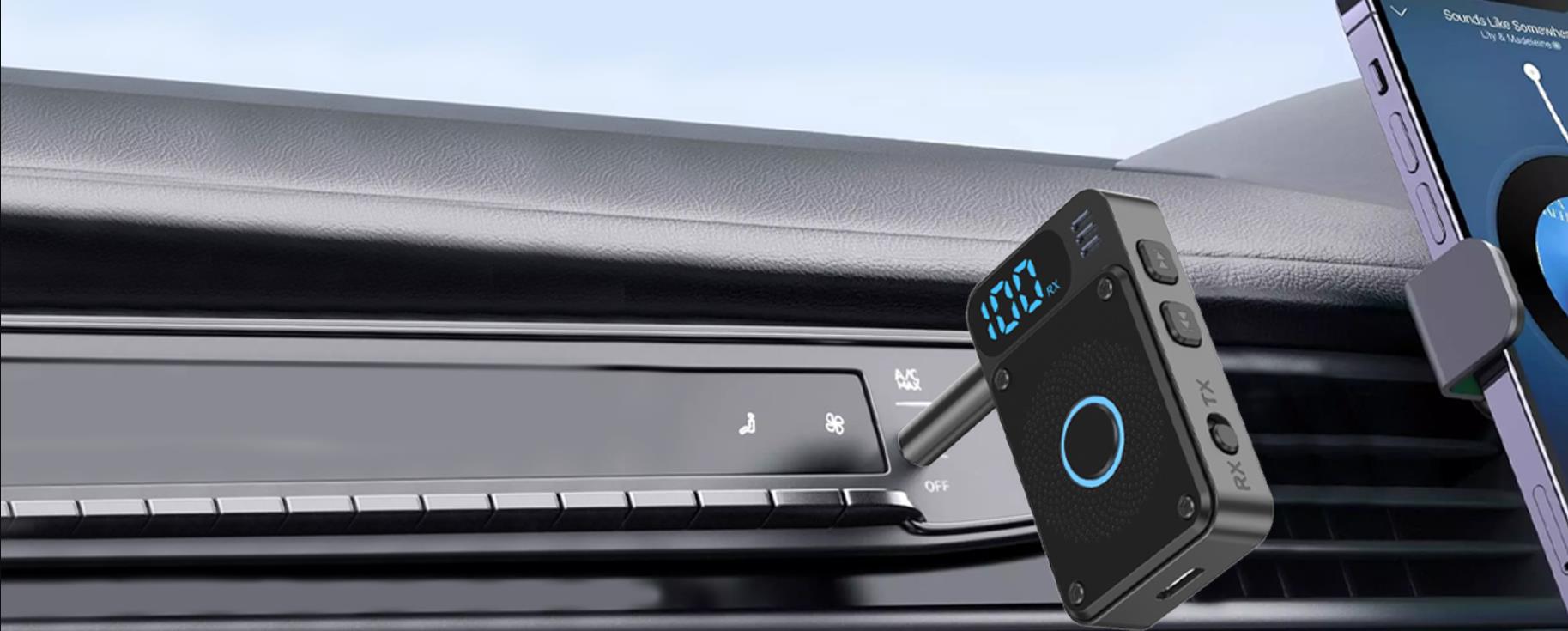 AUX Bluetooth Adapter for Car Upgrade your car stereo: Hands-Free calling / Play Music / Navigation