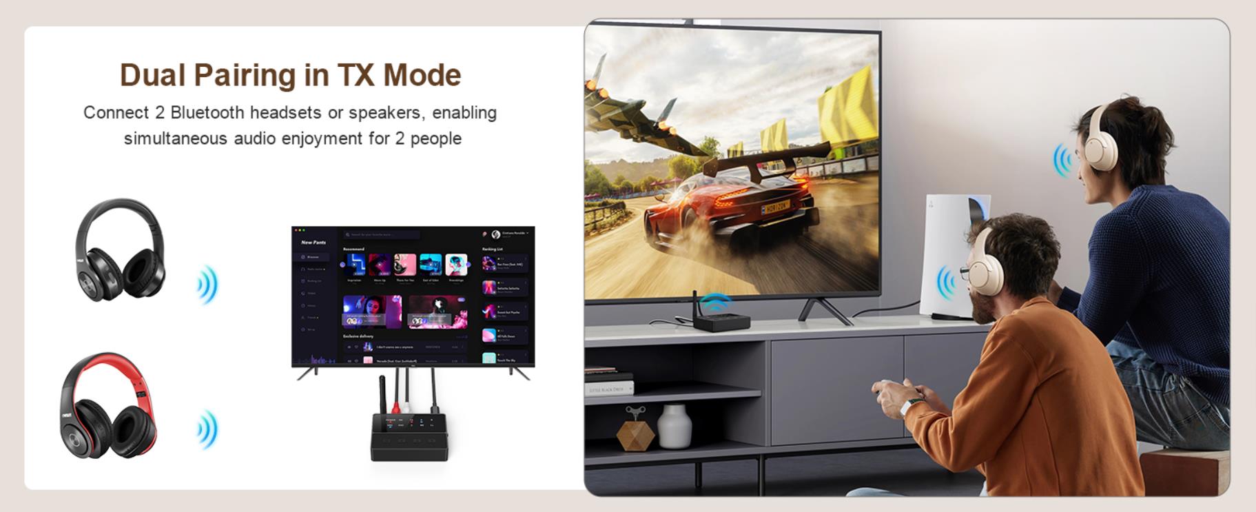 It needs to be pluged in. It doesn't include the adapter.