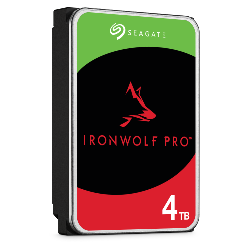 Seagate Ironwolf Pro 4tb right facing