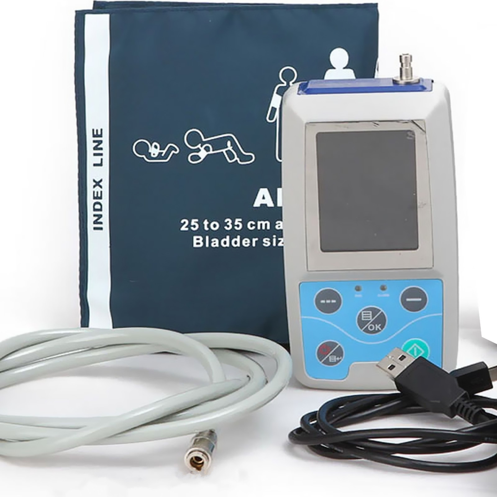 Ambulatory Blood Pressure Monitor NIBP Holter ABPM50 USB Software 24 H –  CONTEC