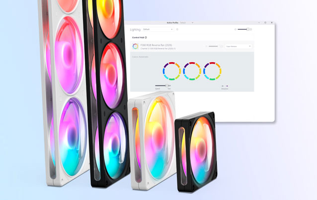 NZXT F120/140/360/420 Black/White RGB Case Fans