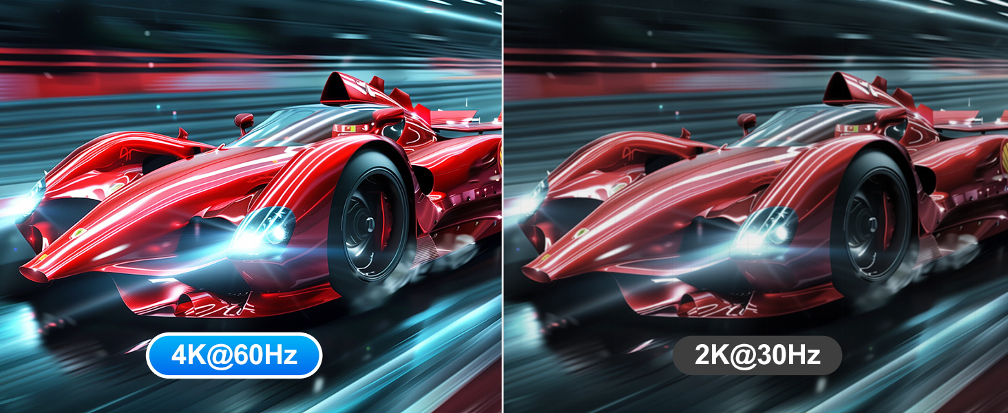 HDMI DisplayPort KVM Switch 4 Computer 2 Monitors, 4K@60Hz Dual Monitor KVM Switch 4 Port