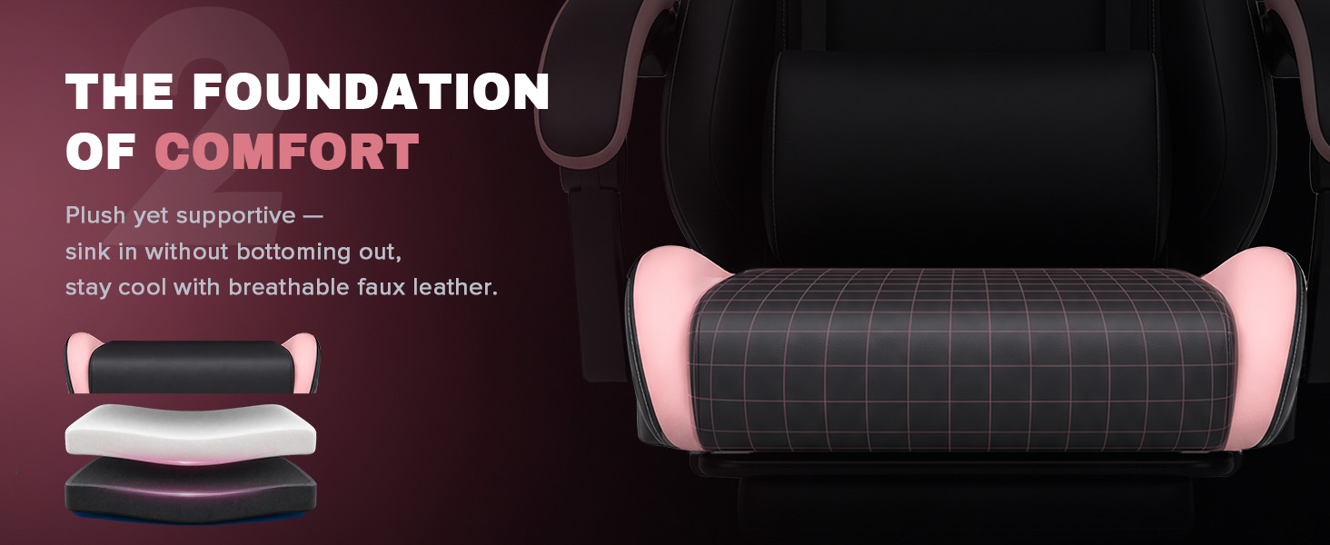 Gaming Chair with Footrest