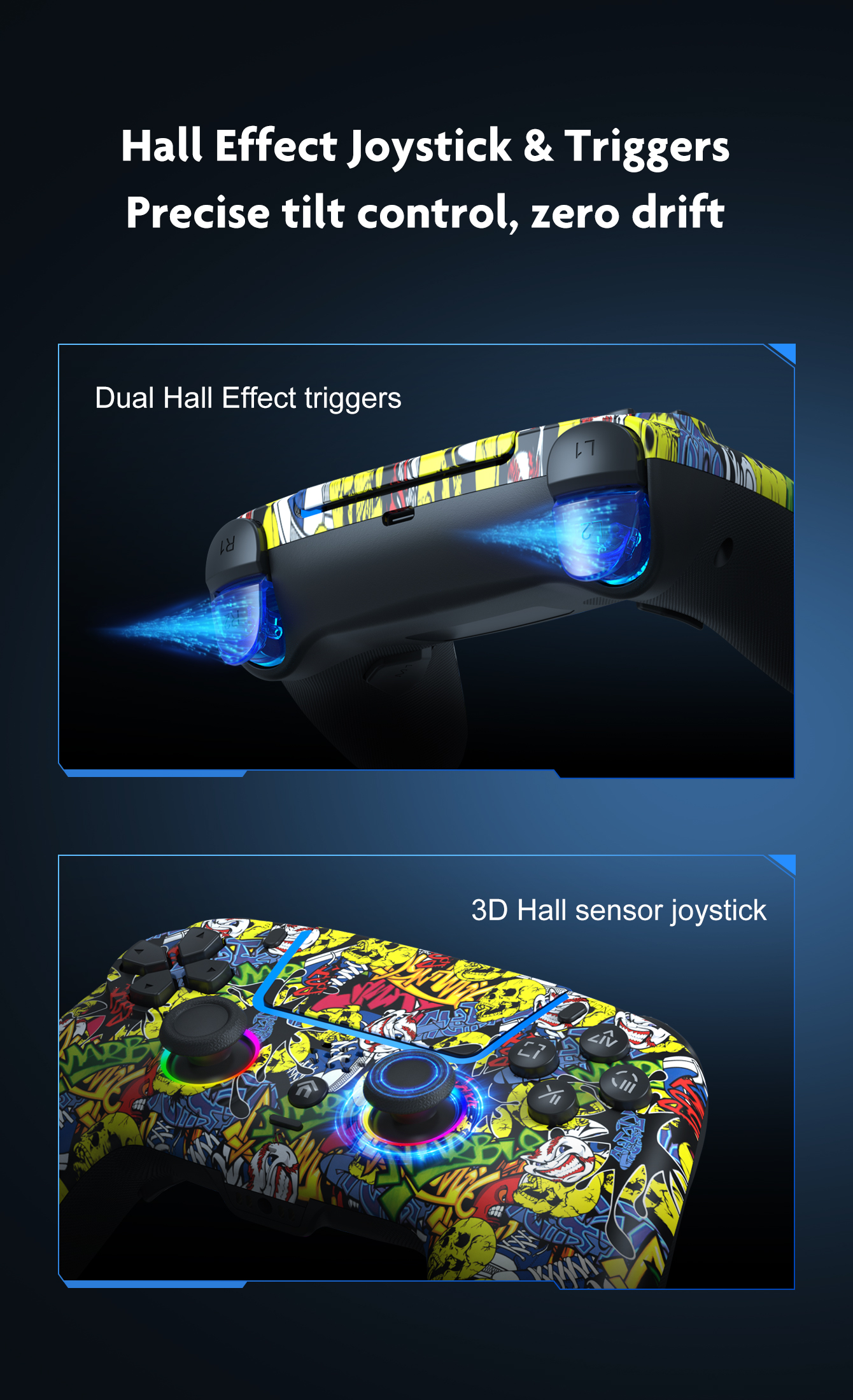 Hall Effect Joystick & Triggers