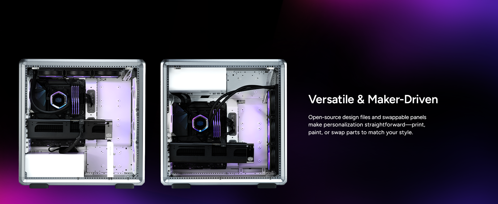 Cooler Master MasterFrame 600 Silver ATX Mid-Tower PC Case