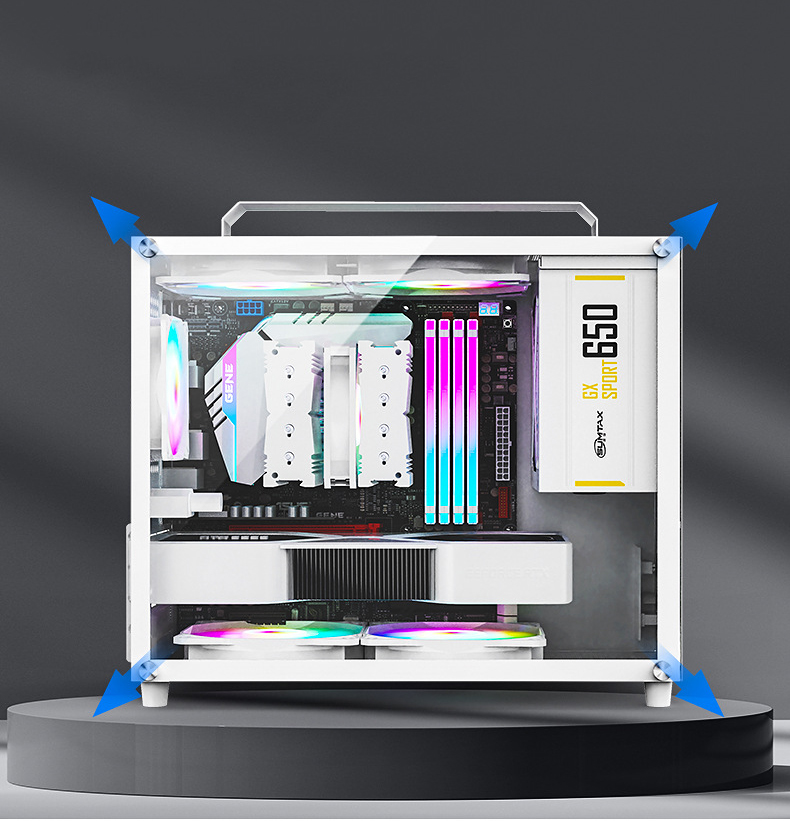 ＊ mini ＊ ALAMENGDA SUMIX-500 Mini Portable M-ATX/ITX Computer Case