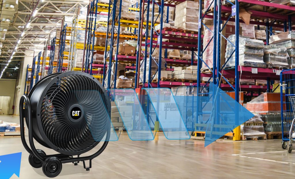 Caterpillar 24-inch Industrial High-Velocity Drum Air Circulator Fan