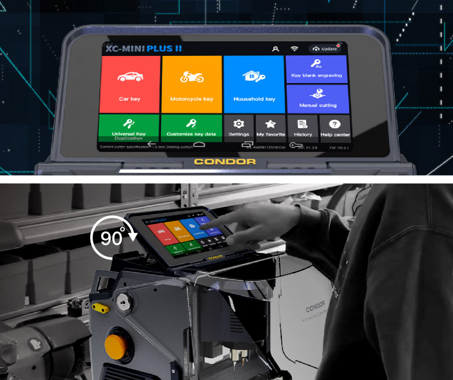 5. 7"Display Intelligent Touch Screen With a resolution of 1280x720 pixels, laid out on a real estat